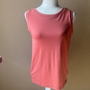 Columbia Coral Sleeveless Tank with Back Inverted Pleat